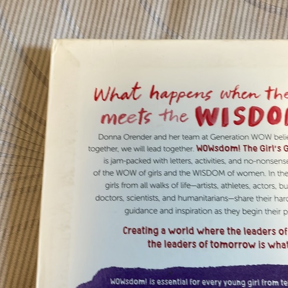 New! Wowsdom: The Girl’s Guide to the Positive and the Possible by Donna Orender - Picture 9 of 11